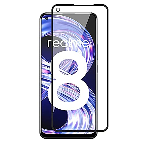 Image of Tempered Glass Screen Protector Compatible For Realme 8 /8 Pro with Edge-to-Edge Protector and with Easy Installation Kit