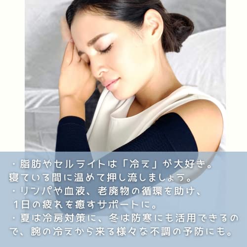 おやすみ用二の腕スリマー（日本製）着圧 寝ながら 引き締め