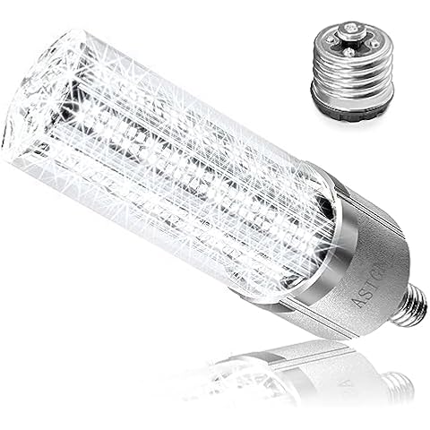 ASIGN 120W LED Corn Light Bulb 360°Lighting 5000k Daylight White E27/E26 LED Corn Lamp E39 Base (1200W Equivalent) Super Bright Suitable for Big Area Lighting. Cover