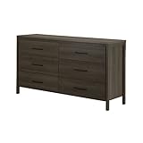 South Shore Gravity Double Dresser, Gray Maple