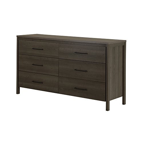 South Shore Gravity Double Dresser, Gray Maple