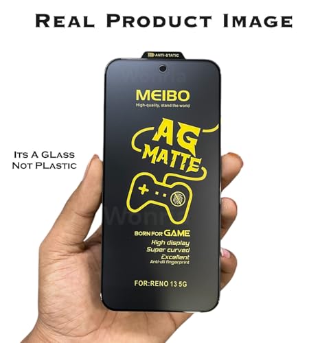 Image of WonRia Pack 1- Matte Screen Guard Protector for Oppo Find X8 5G Matte Tempered Glass Edge to Edge [Anti-FingerPrint | Anti-Glare | Shinning Border] - (Made of Glass)