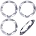 OxGord Trim Rings for Chevy GM (Pack of 4) 15 Inch Wheel Hub Chrome Beauty Ring Covers