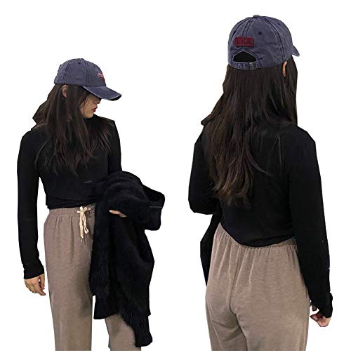 Washed American Flag Baseball Cap - Retro Adjustable Sun Dad Gift Hats For Men/Women Fashion Trucker Cap Navy #TOP5