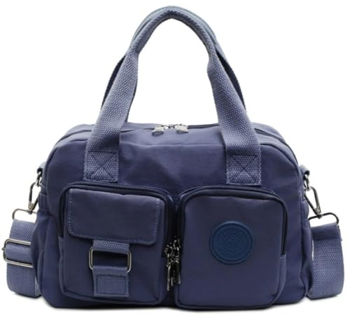 Nylon Tote Bag for Women Lightweight Travel Causal Top Handle Purse Waterproof Multi Pocket Shoulder Crossbody Handbag 2025 - Main Image