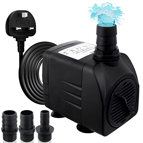 Awroutdoor Submersible Water Pump, Ultra Quiet Water Feature Pump(30W,2500L/H) for Aquarium Fish Tank,Pond,Hydroponics