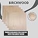 Baltic Birch Basswood Sheets 1/8'', Craft Wood 10 Pack - 12 x 12 x 1/8 Inch - Wooden Sheets 3mm, Plywood Sheet with Smooth Surfaces - Bass Woods for Laser Cutting, Wood Burning, Drawing Architecture