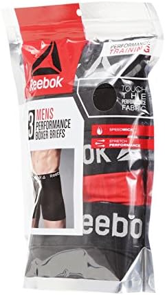 Reebok Men's Athletic Performance Boxer Briefs (3 Pack)