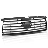 LQI Front Bumper Grille Grill Chrome Compatible with Subaru Forester 2006-2008, 91121SA082, SU1200136