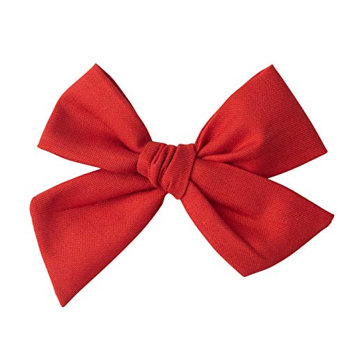 Handmade Cotton Hair Bows For Baby Girls and Toddlers (One Size Fits All)
