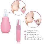 Baby Grooming Kit, Infant Safety Care Set with Hair Brush Comb Nail Clipper Nasal Aspirator,Baby Essentials Kit for Newborn Girls Boys (Pink Baby Grooming kit) - Image 3