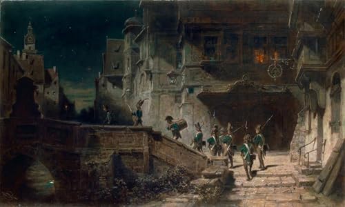 Art mural vintage avec le poster Carl Spitzweg pour décoration chambre