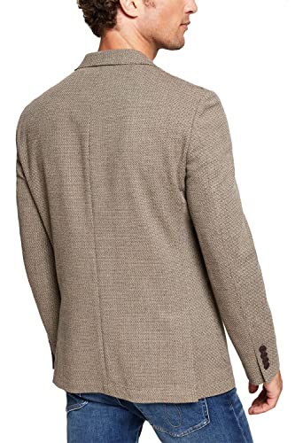 Calvin Klein Mens Textured Collared Sportcoat Brown 40L2