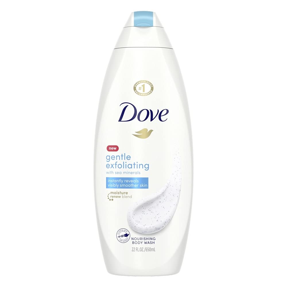 Dove Gentle Exfoliating Nourishing Body Wash 22 oz (Pack of 4)