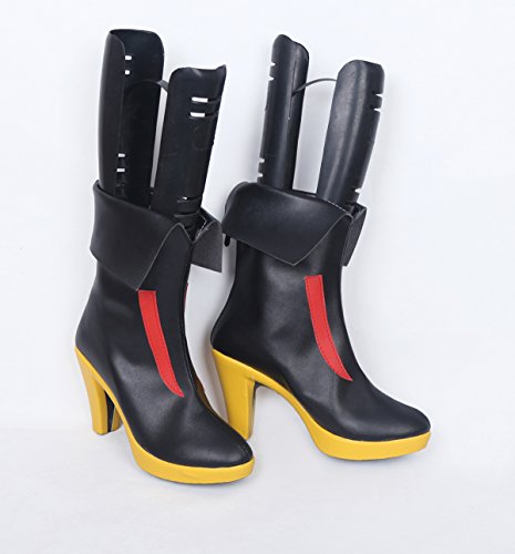Girls Frontline M16A1 MicaTeam Black High Heels Cosplay Shoes Boots S0083
