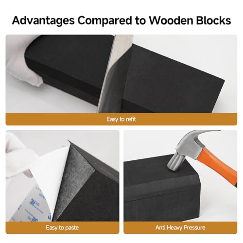 Image of Single-Pack RV Water Heater Installation Filling Block, KINGRVER EVA Filling Block, Only Compatible with KINGRVER 15 x 18 inch RV Water Heater Door, Black