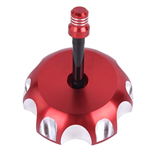 Motor-Mh 001-QW-016 Billet Gas Fuel Tank Cap Cover W/Vent Hose cover