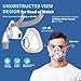 CPAP Mask, Universal Full Face CPAP Masks Replacement Set, Soft Silicone CPAP Full Cover Assembly Kit, Comfort Series Nasal CPAP MASK with Headgear, Elbow and Cushion, L Size