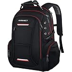 Mochila Masculina Impermeável Hyranect Grande, executiva casual mochila multifuncionais refor ada em poliester para viagem escola trabalho de negócios faculdade cabe Notebook até 15,6 polegadas 13 41NlMTSM2OL. SL500 . SS150