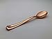 Rose Gold Plastic Cutlery Silverware Extra Heavyweight Disposable Flatware, Full Size Spoons, 20 Pack