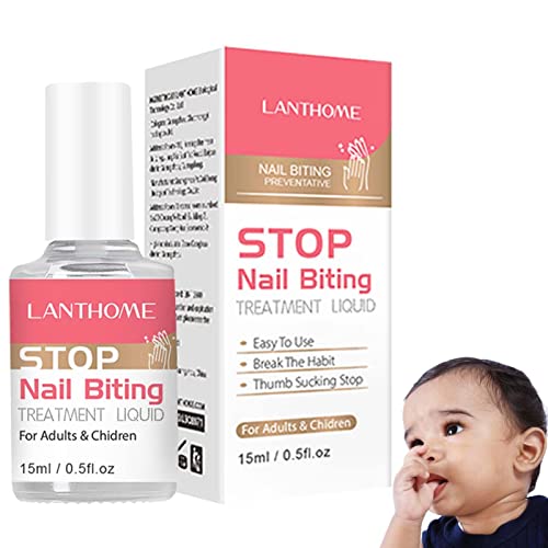 Hearthxy Vernis à Ongles amer,Friandises pour Les Ongles rongés avec Vernis amer - Vernis à Ongles pour Aider à arrêter de se ronger Les Ongles, goût amer, Facile à appliquer, sans Danger pour Les Cover