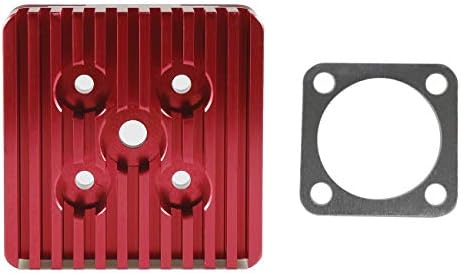 HGC CNC Red Cylinder Head For Racing 66cc/80cc Engine Motorized Bike Bicycle