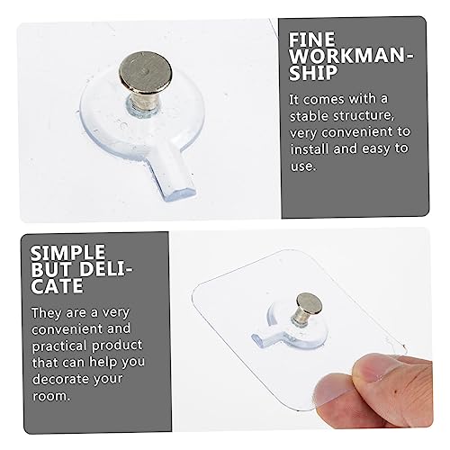 Ganchos de tornillo traceless para azulejos con adhesivos para colgar cuadros Cabilock de 40 piezas 8