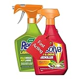 Garden Weed Killer Sprayer Bundle - Path and Drive 1L Weedkiller Sprayer & Lawn Weed Killer Extra Strong 1L Ready-to-Use Garden Sprayer for Dandelions, Weed Remover with Topline Card.