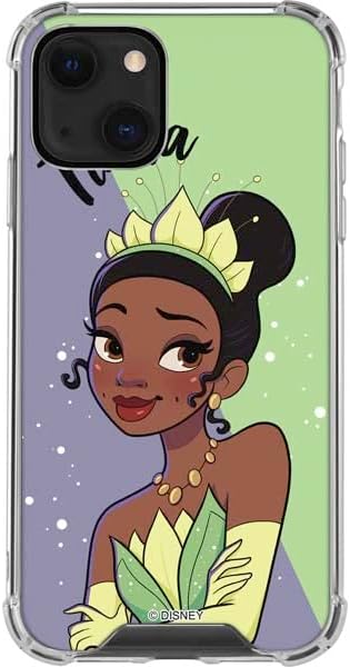 Skinit Clear Phone Case Compatible with iPhone 14 - Officially Licensed Disney Princess Tiana Art Design