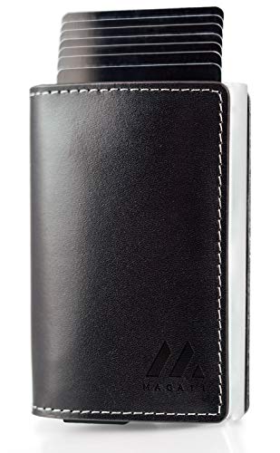 Magati Slim Wallet - Tarjetero de piel auténtica Cover