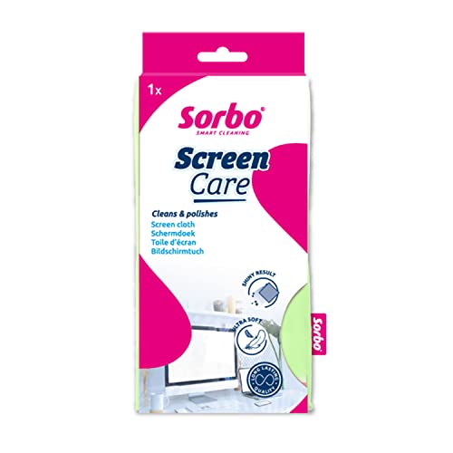 Sorbo Screen Care Cloth, Premium Cleaning Cloth Ideal for Electronic Devices, iPads, TV's, Smartphones and other Glass Products, Each cloth measures 30 cm x 40 cm, Grey Sorbo Screen Care Cloth, Premium Cleaning Cloth Ideal for Electronic Devices, iPads, TV's, Smartphones and other Glass Products, Each cloth measures 30 cm x 40 cm, Grey