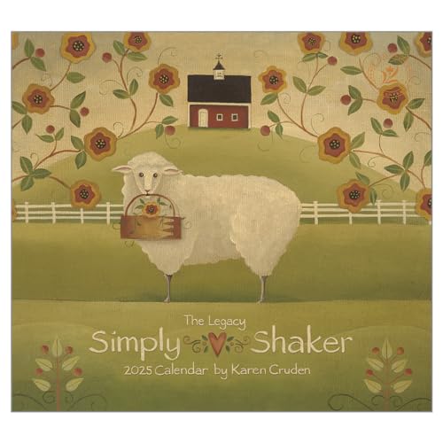 Legacysimplyshaker13x12paper2025hangingwallcalendar  Urban Country Home Decor Legacy simply shaker 13 x 12 paper 2025 hanging wall calendar  urban country home decor