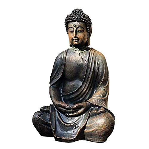 Statue de Bouddha contre le stress : créez un espace zen extérieur de 38 cm