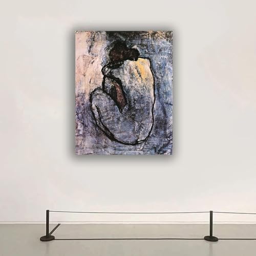 Tableau Picasso Nu bleu impression sur toile encadrée 30x39 cm - 3