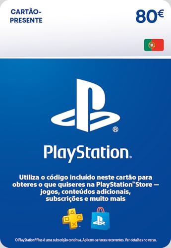 80€ Cartão-Presente PlayStation Store | Conta PSN Portuguesa [Código por e-mail]