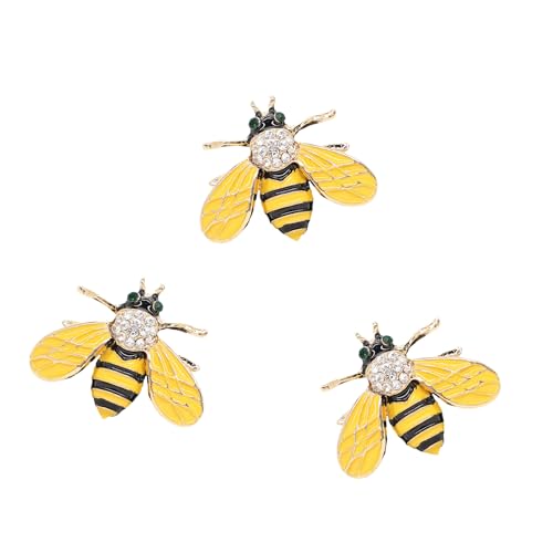 Image of ORIESSE Bumblebee Car Decals 3pcs Yellow Bee Stickers 3D Metal Emblem Badge Women Car Decor Fun Prank Gift for Bug Lovers