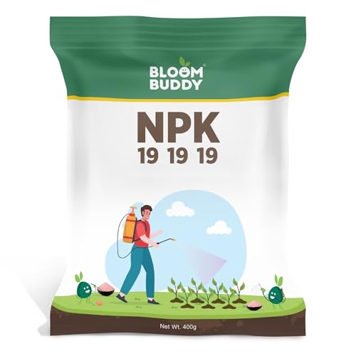 Image of BloomBuddy NPK 19:19:19 Fertilizer for Plants | Water Soluble All-Purpose Plant Food for Growth, Flowering & Fruiting | Indoor & Garden Plants - 400g