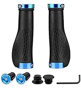 SAPLIZE Bike Handlebar Grips, Multi Colors/Design Optional, Ergonomic Design, Aluminum Double Loc...