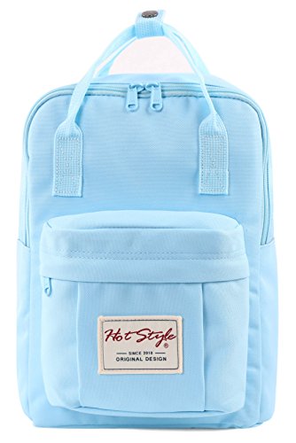 BESTIE 12" Small Backpack for Women, Girl's Cute Mini Bookbag Purse, Little Square
