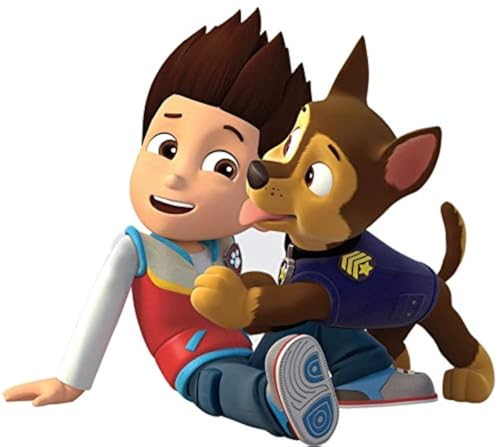 Vinilo decorativo para pared Ryder and Chase Paw Pup de 7.5x6.5 pulgadas