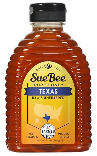 Sue Bee Local Texas Honey, Raw & Unfiltered, Beekeeper-Owned Co-Op, Product of USA, Regional Honey, 24 Ounce (Pack of 1)