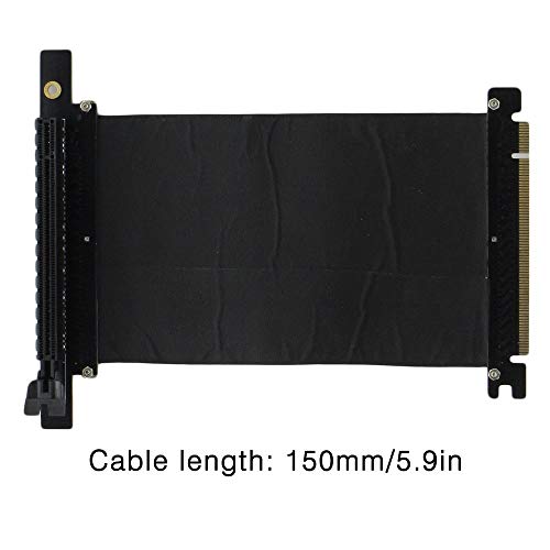 Jullynice PCI-E cabo de extensão 16X tipo L PCI-E 16X extensor de elevação de alta velocidade flexív