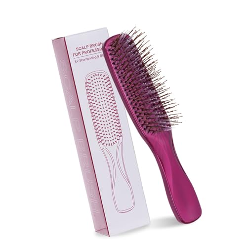 Cerdas de jabalí Desenredar Cepillo Para Rizado O Cualquier Tipo De Pelo Seco Mojado Cepillo Desenredante Cepillo Desenredante