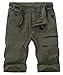 KEFITEVD Herren Kurz Hose Sommer Elastisch Bund Outdoor Shorts Kletterhose Kratzfest Halblang Radhose Männer Reisen Angeln MTB Shorts Armeegrün 32