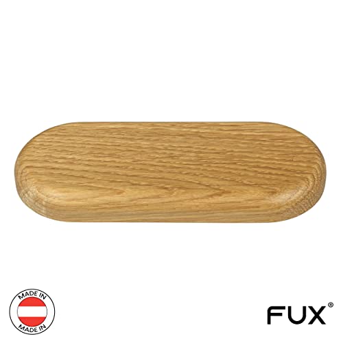 1 Stück Doppel Heizungsrohr Rosette, ohne Lochung, zweigeteilt, verschiedene Echthölzer, Rohrabdeckung, Abdeckrosetten, Verkleidung, Heizkörper Rosetten, Holz, Parkett, Holzrosetten (Eiche)