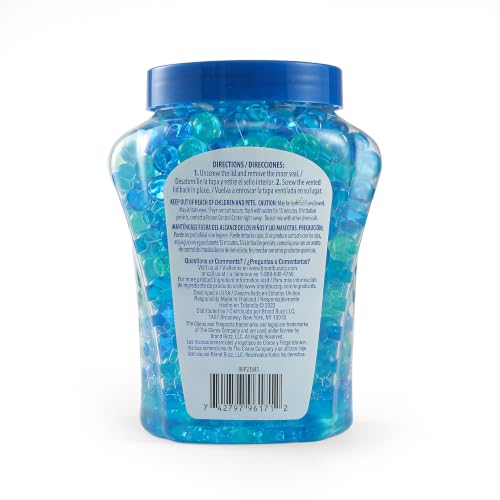 Image of Clorox Fraganzia Crystal Beads Air Freshener, Ocean Breeze, 12 Fl Oz (Pack of 12)