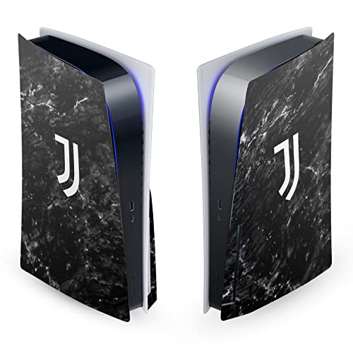 Skin PS5 Juventus Officiel : Marbre Noir Élégant pour Console PlayStation 5 Disc