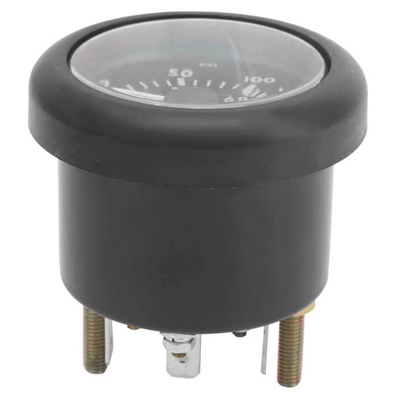 Car Motor Pressure Meter Oil Pressure Gauge Corrosion Proof with High Accuracy for Engineer for Agricultural Machinery - (Guide Length: DC24V)