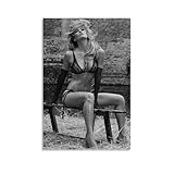 Bar Refaeli Poster charmant pour chambre Art esthtique Peinture murale Toile moderne Dcoration de chambre 30 x 45 cm