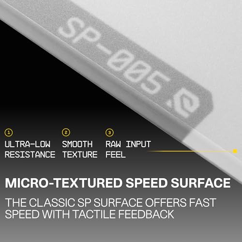 Image of WALLHACK SP-005 White Gaming Mouse Pad Speed Control Balance Large Size E-Sports Smooth Low Friction Tempered Glass Ultra Thin Durable Anti-Slip Carrying Carrying Case Maintenance Kit SkyPAD